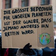 Die Größte Bedrohung für unseren Planeten ist der Glaube, dass jemand anderes ihn retten wird.